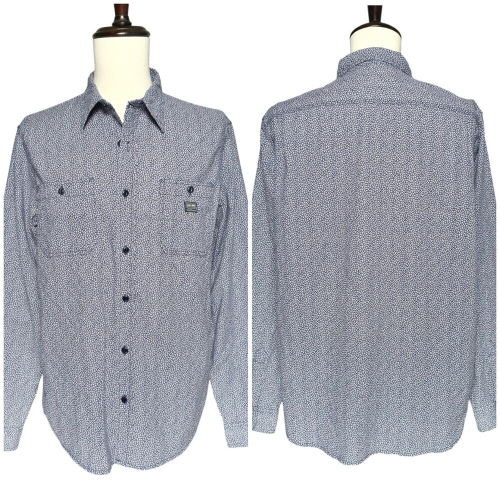 Denim & Supply Ralph Lauren | Men | Navy Floral Cotton LS Button Up Shirt | XL